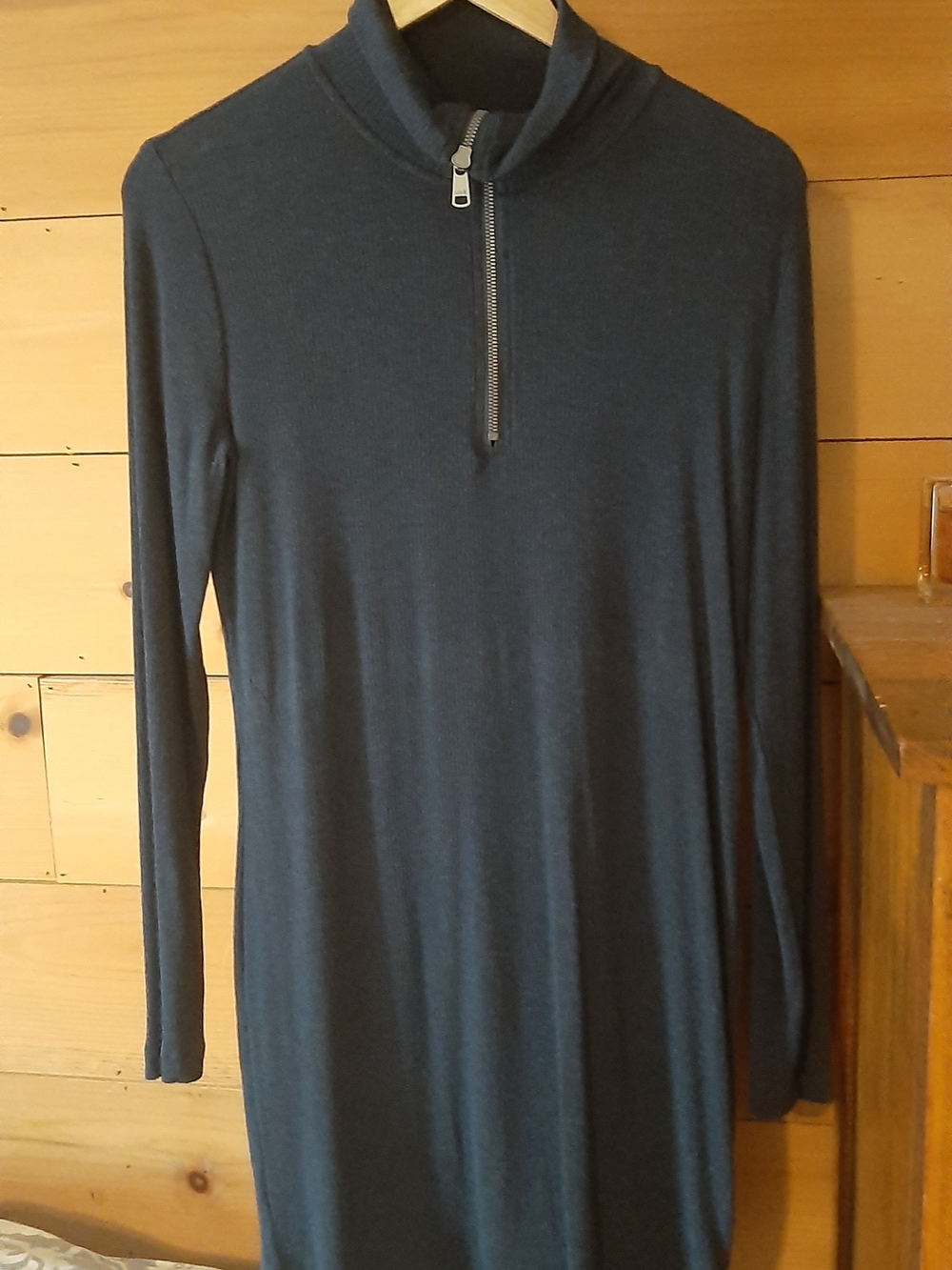 Lole Half-Zip Knit Dress in Blue
